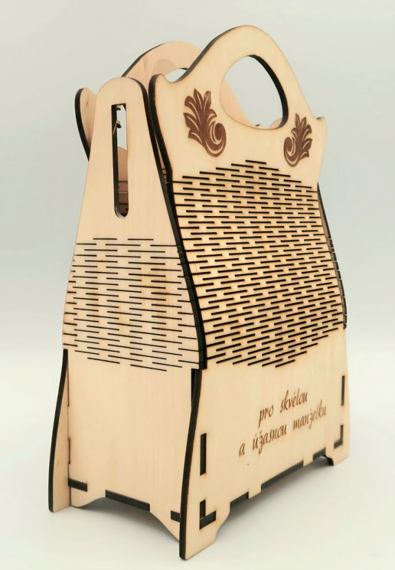 Dřevěná dárková taška