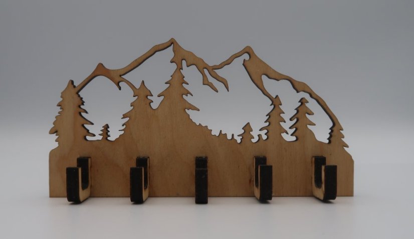 Dřevěný věšák na klíče (více vzorů)