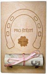 Dřevěné přání - Pro štěstí