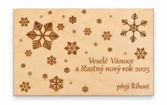 Vánoční přání - sněhové vločky