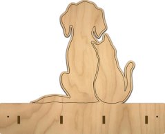 Dřevěný věšák na klíče (více vzorů)