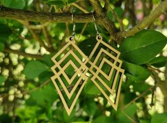 Náušnice Katka březové menší rozměr Náušnice Katka březové menší rozměr