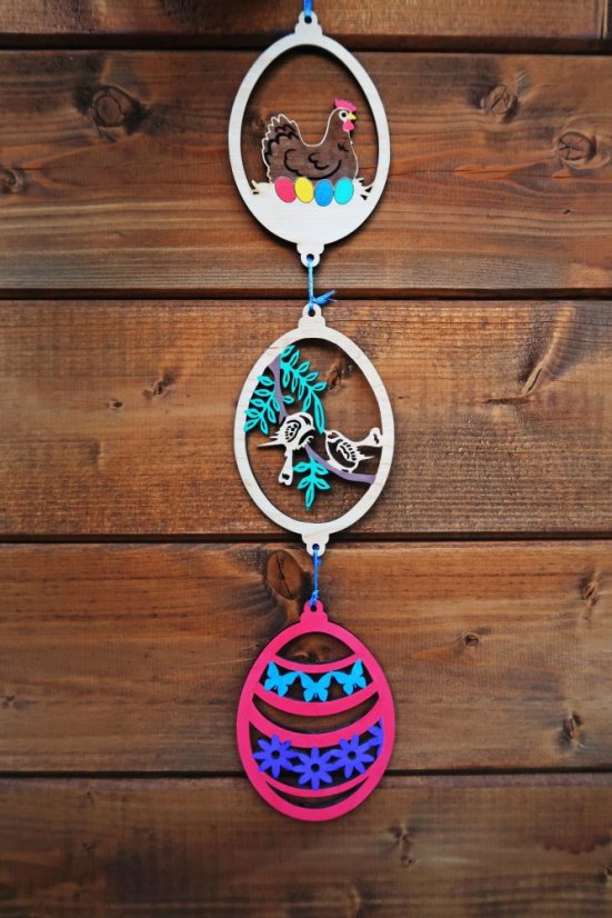 Velikonoční dřevěné dekorace