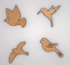 Dekorace k vymalování ptáčci