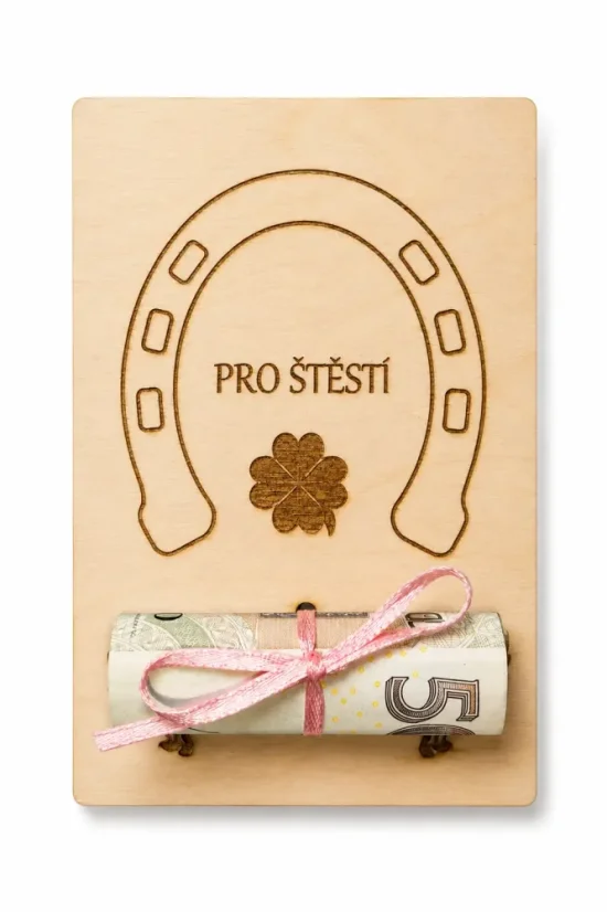 Dřevěné přání - Pro štěstí