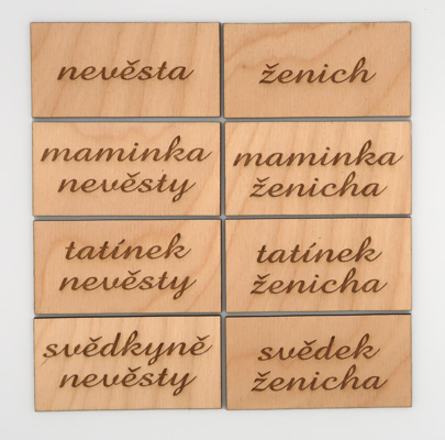 Jmenovky na stůl