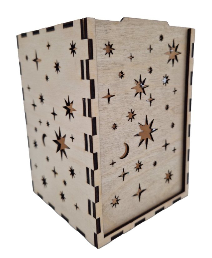 Stínítko na svíčku hvězdy, bez nátěru olejem