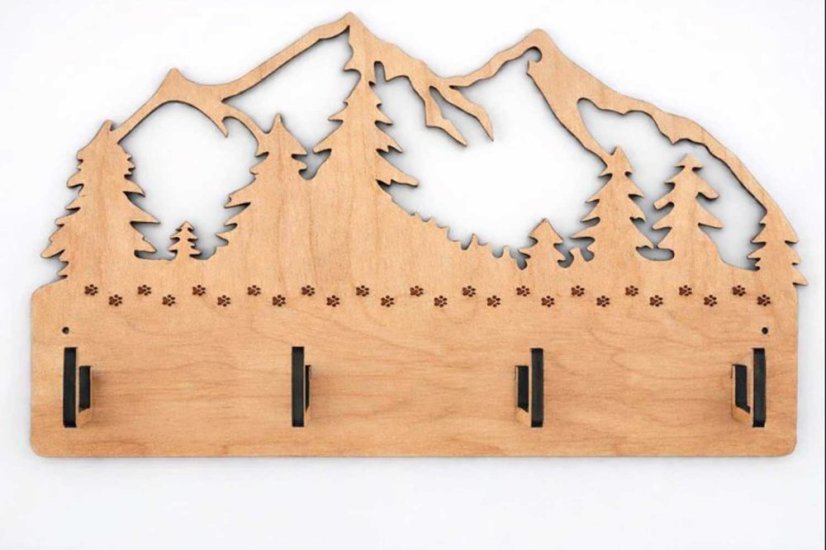 Věšák na vodítka hory a les