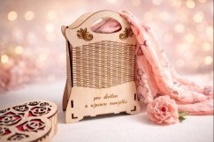 Dřevěná dárková taška