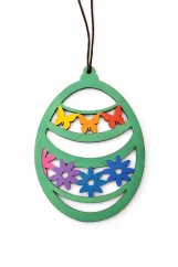 Velikonoční dřevěné dekorace barevné - výhodné sady