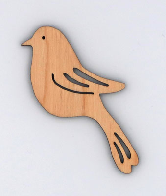 Dekorace k vymalování ptáčci - Motiv ptáčci: holubička, Velikost: 120 mm