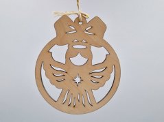 Dřevěné vánoční ozdoby baňky