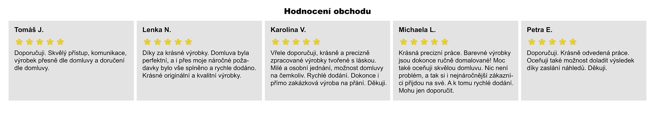 Recenze obchodu