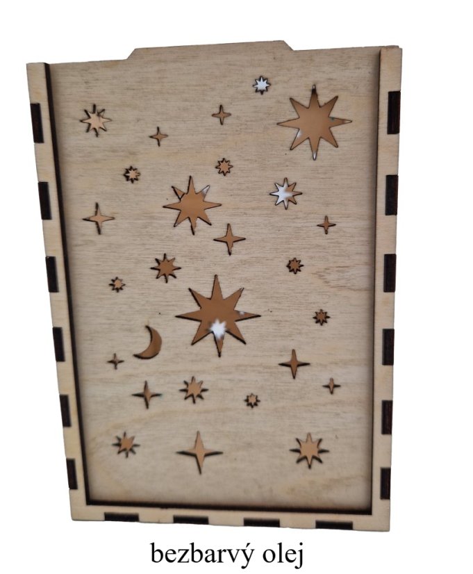 Stínítko na svíčku hvězdy, bez nátěru olejem